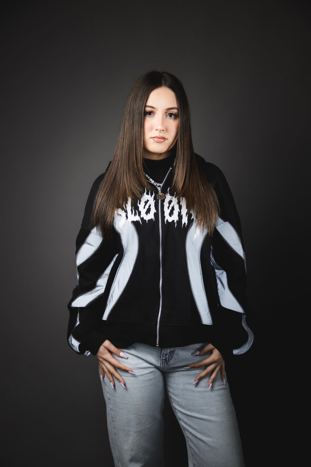 Hoodie Zip Reflective