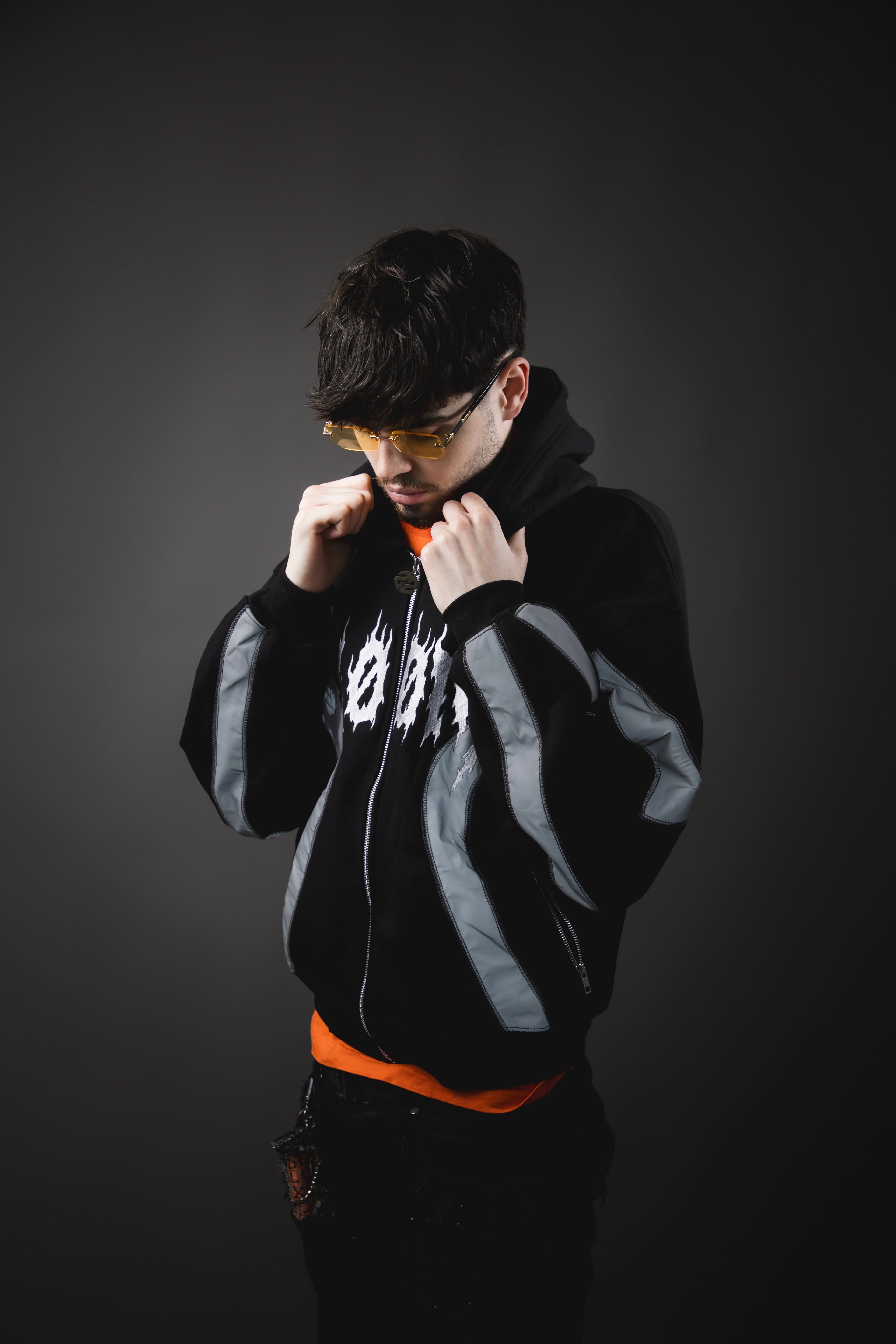 Hoodie Zip Reflective